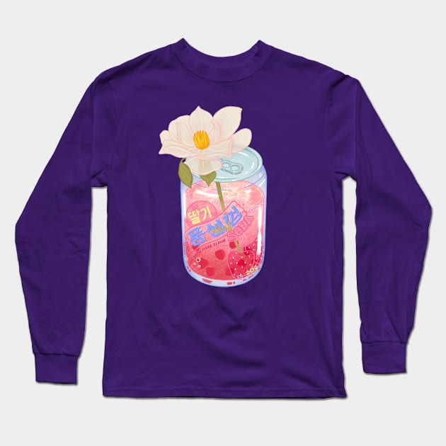 Strawberry Bubblegum Long Sleeve T-Shirt by LauraOConnor